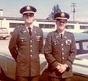 2Lt Clint Bridges and 2Lt Robert Bob Bray - Graduation Day at Camp Murray