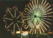 Night time carnival lighting pictures