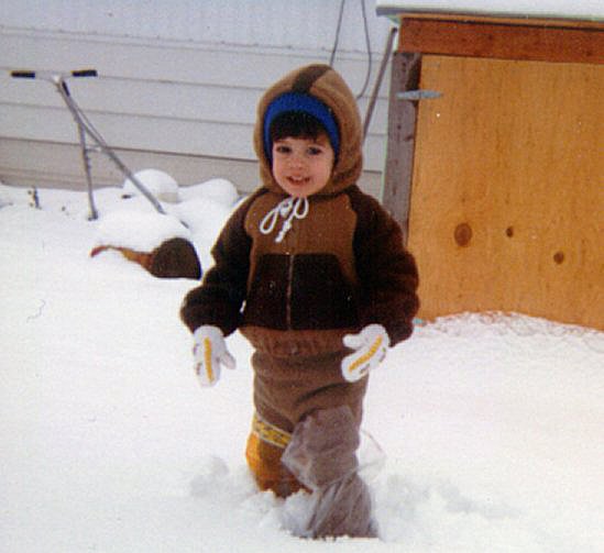 Darren in the Snow in Moses Lake