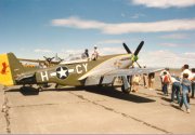 P-51 Mustang Fighter Visits Moses Lake, Washington